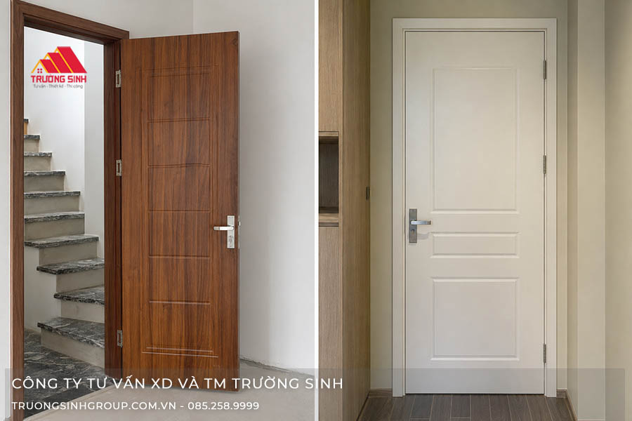 Mẫu cửa phòng ngủ Composite soi huỳnh